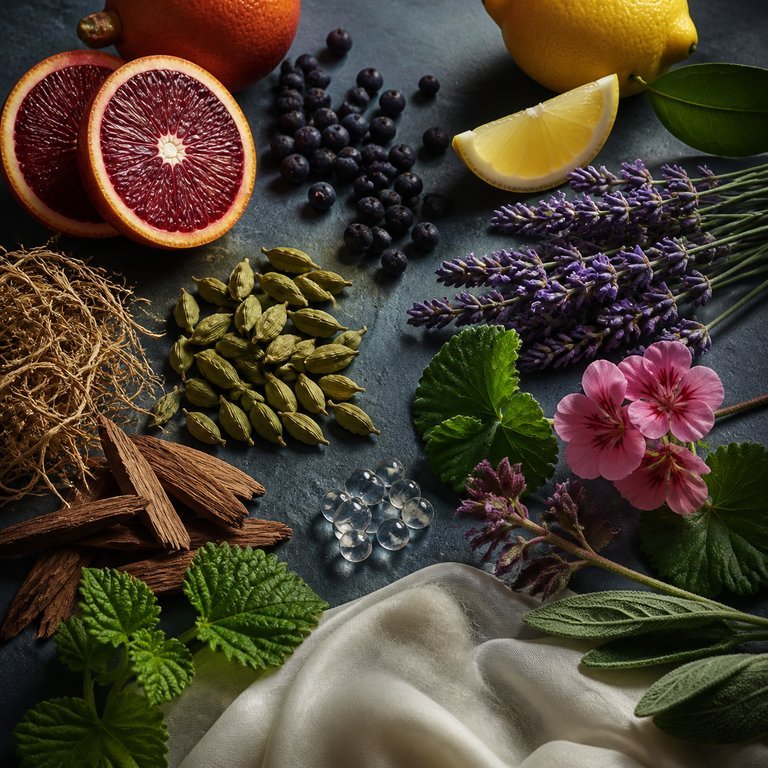 Ma'ani — fragrance notes illustration
