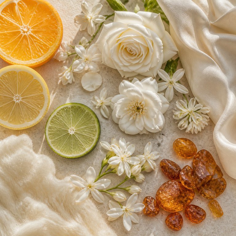 Musk Ahmed — fragrance notes illustration