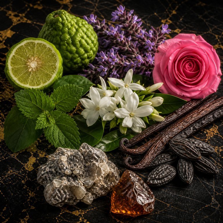 Sheukh — fragrance notes illustration