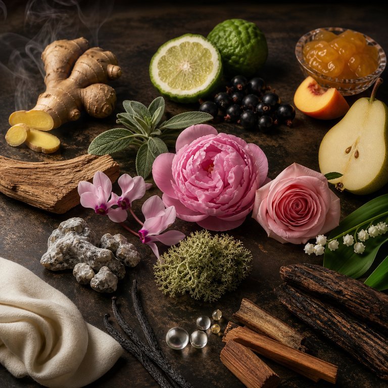 Thaqaf — fragrance notes illustration