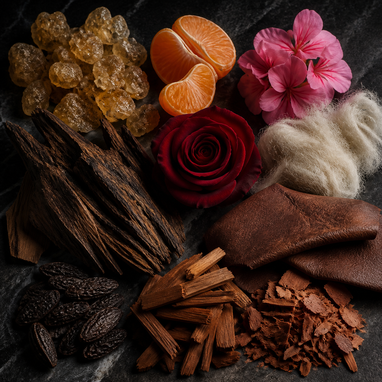 Night Oud — fragrance notes illustration