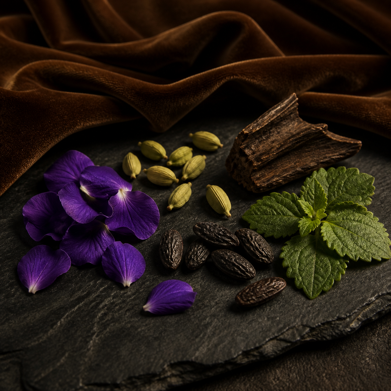 Diwan — fragrance notes illustration
