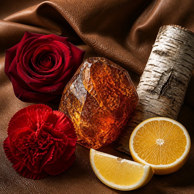 Golden Amber — fragrance notes illustration